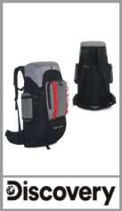 Mochila para camping DISCOVERY combinada con capacidad de 75 litros + 5 litros. Cuenta con dos compartimentos separados frontales con cierre, espaldar acolchonado semi rígido con ajuste en la cintura acolchonado. Gran cantidad de correas para cargar bolsa de dormir, aislante, carpa, etc. Bolsillos a los costados con cierre y en la parte superior de la mochila. Bolsillos con cierre a la cintura. Pack por unidad, colores combinados surtidos, talle único.