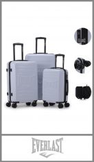 Set de 3 valijas Everlast rígidas con ruedas 360º  20, 24 y 28 pulgadas