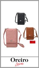 Porta celular Oreiro para mujer, confeccionada en Pu de gran calidad. Doble Compartimiento uno con cierre y otro con boton imantado . Con correa regulable y extraible de hasta 119cm . Excelentes detalles y terminaciones según imagen.
Pack por unidad.
Colores surtidos 
Medida 18cm x 10 cm x 4cm