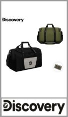 Bolso deportivo DISCOVERY en nylon liso, con un cierre principal, dos bolsillos laterales y bese con pads antideslizantes. Confeccionado en tela de nylon muy resistente. Correa desmontable regulable. Medidas: 32cm x 45cm x 26cm. Pack por unidad.