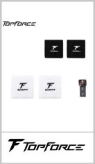Set de muñequeras TOP FORCE x2 unidades, confeccionadas en tejido de toalla elástico de alta absorción, ideal para mantener las manos secas y mejorar el agarre durante el juego. Cuenta con el logo bordado de la marca, material suave de gran adaptabilidad y resistencia. Color igual a la imagen. Medida: 9cm x 9cm. Pack por par (2 unidades). Incluye packaging original.