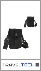 Morral para hombre TRAVEL TECH, 100% Nylon.
Contiene Un bolsillo principal, un bolsillo posterior de red, tira desmontable y ajustable.
Medida 19cm x 12cm x 2cm 
Colores igual a la imagen 
Pack por unidad
